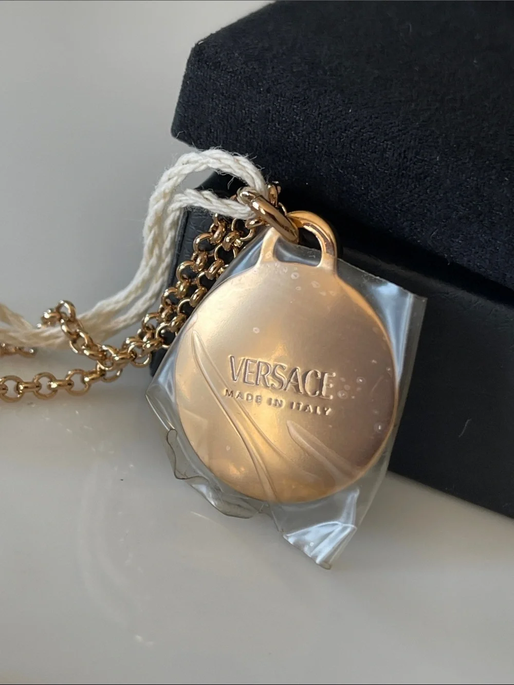 Versace Gold Medusa Pendant Necklace with Chain